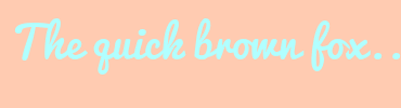 Image with Font Color B1FFFF and Background Color FFCBB1